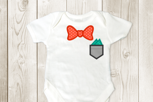 Bow Tie and Pocket Applique