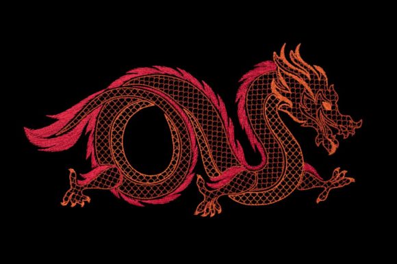 Oriental Dragon Motif: A Seasonal Embroidery Powerhouse